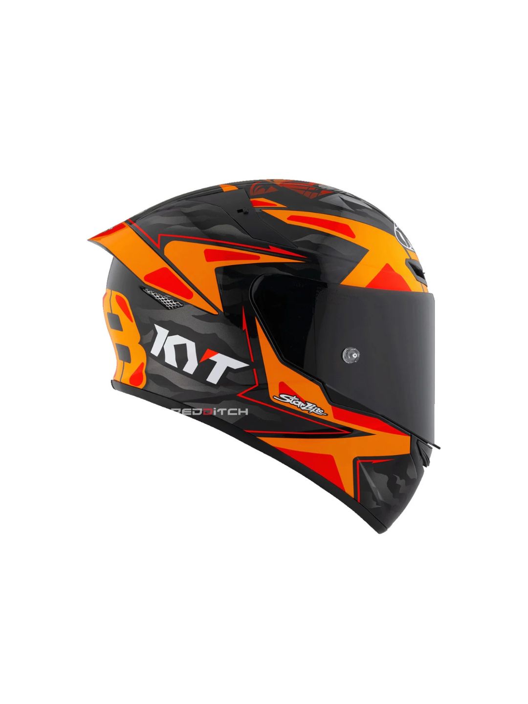 KYT TT Course Antonelli 2022 Replica, designed for top-level performance with a sleek, aerodynamic shell, premium safety features, and vibrant graphics replicating the style of the 2022 racing season.