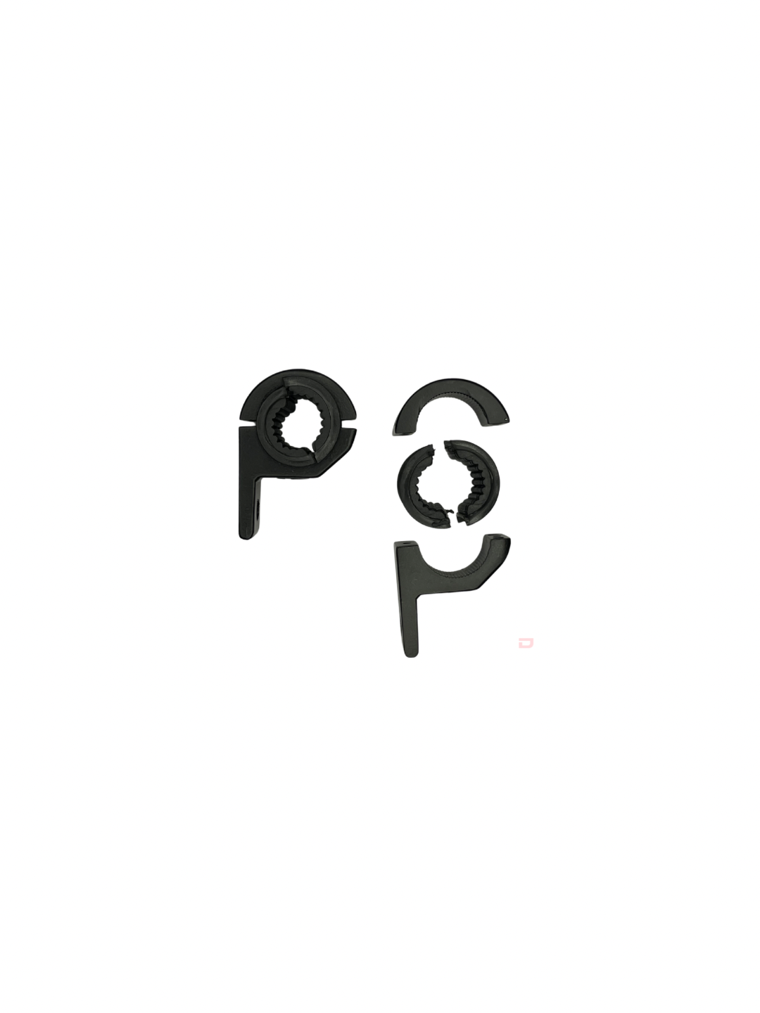 Black symbols on a white background