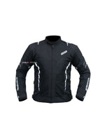 RR Gear Masculine Jacket (Black,XL/XXL), a stylish and durable riding jacket designed for safety and comfort, featuring high-visibility accents, protective padding, and weather-resistant materials for enhanced performance on the road.