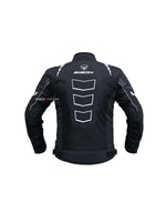 RR Gear Masculine Jacket (Black,XL/XXL), a stylish and durable riding jacket designed for safety and comfort, featuring high-visibility accents, protective padding, and weather-resistant materials for enhanced performance on the road.