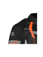 Rynox Tornado Jacket (Black/Orange): Stay protected and stylish with the Rynox Tornado Jacket. Featuring a bold black and orange design, this jacket is crafted for ultimate comfort, breathability, and safety, making it a perfect choice for every rider on their adventures.