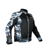 Rinox Urban X (Grey/Blue/Black(Dark Amo))Jacket: A premium urban riding jacket designed for comfort, protection, and style. Features durable construction, ergonomic fit, and CE-certified armor for safety. Ideal for city commutes and long rides.