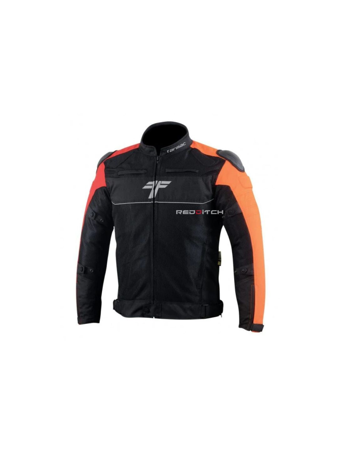 Tarmac Jacket (Black/Orange): The perfect blend of safety and style, this riding jacket features high-quality protective padding, a breathable mesh design, and a striking black and orange color scheme. Engineered for comfort and durability, it’s ideal for both urban commutes and long rides.