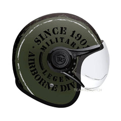 ROYAL ENFIELD HELMET AIRBORNE DIV BATTLE GREEN