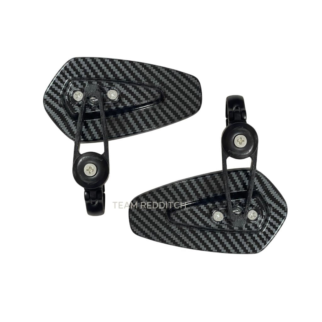 ADJUSTABLE GT MIRROR TRIANGLE CARBON BLACK