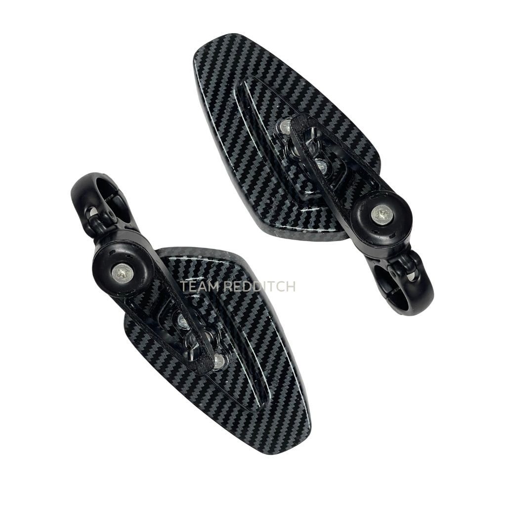 ADJUSTABLE GT MIRROR TRIANGLE CARBON BLACK