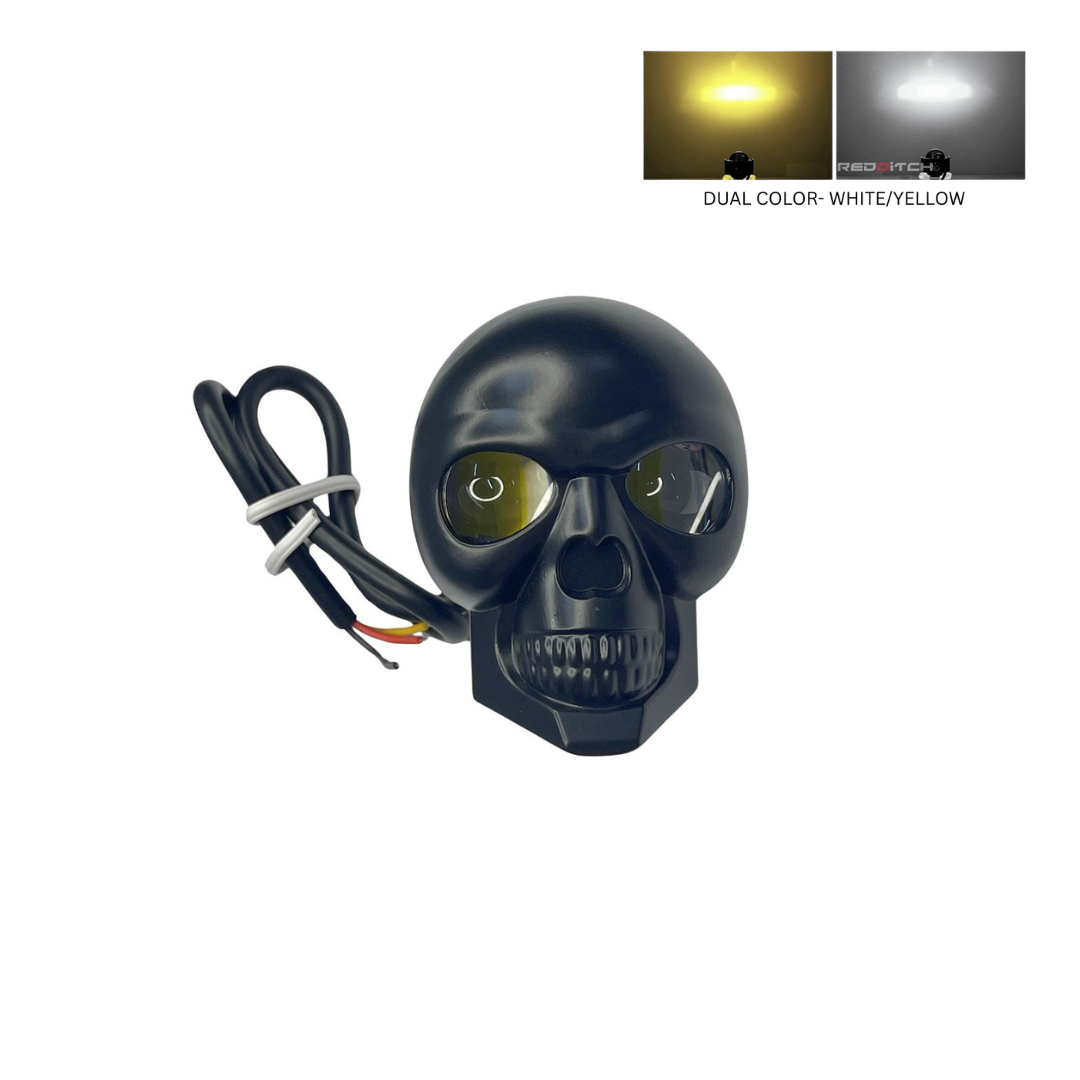 SKULL FOG LAMP (WHITE/YELLOW)