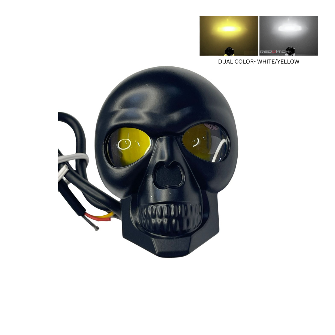 SKULL FOG LAMP (WHITE/YELLOW)