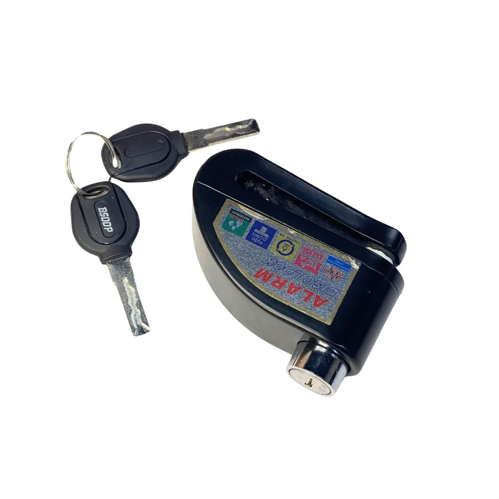 DISC PLATE LOCK WITH ALARM