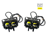 HJG DUAL EYE WITH SHIELD FOG LAMP (WHITE/YELLOW) - Team Redditch