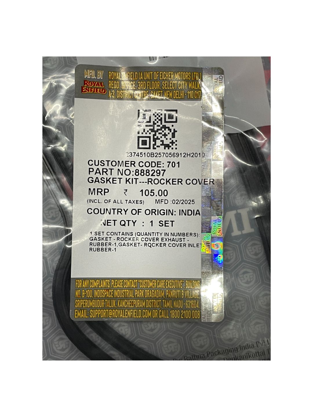 **Gasket Kit - Rocker Cover (Part No: 888297)** – Precision-engineered gasket kit ensures a perfect seal, preventing leaks and enhancing engine efficiency.