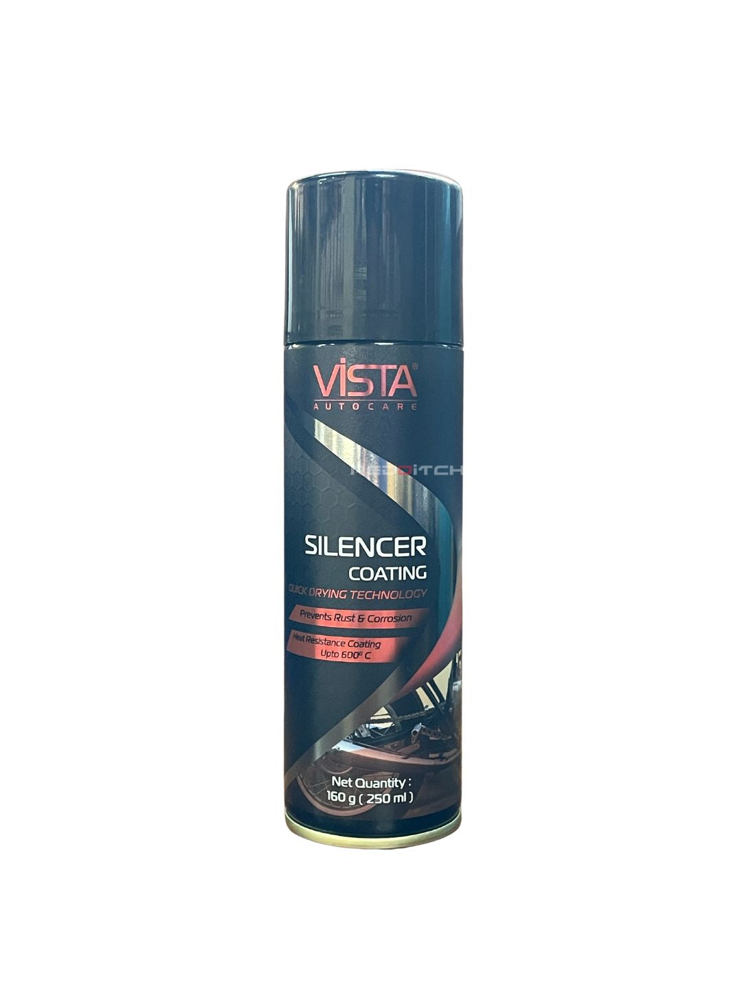 Vista Silencer Coating Paint (Black) – Heat resistant up to 600°C for durable protection.