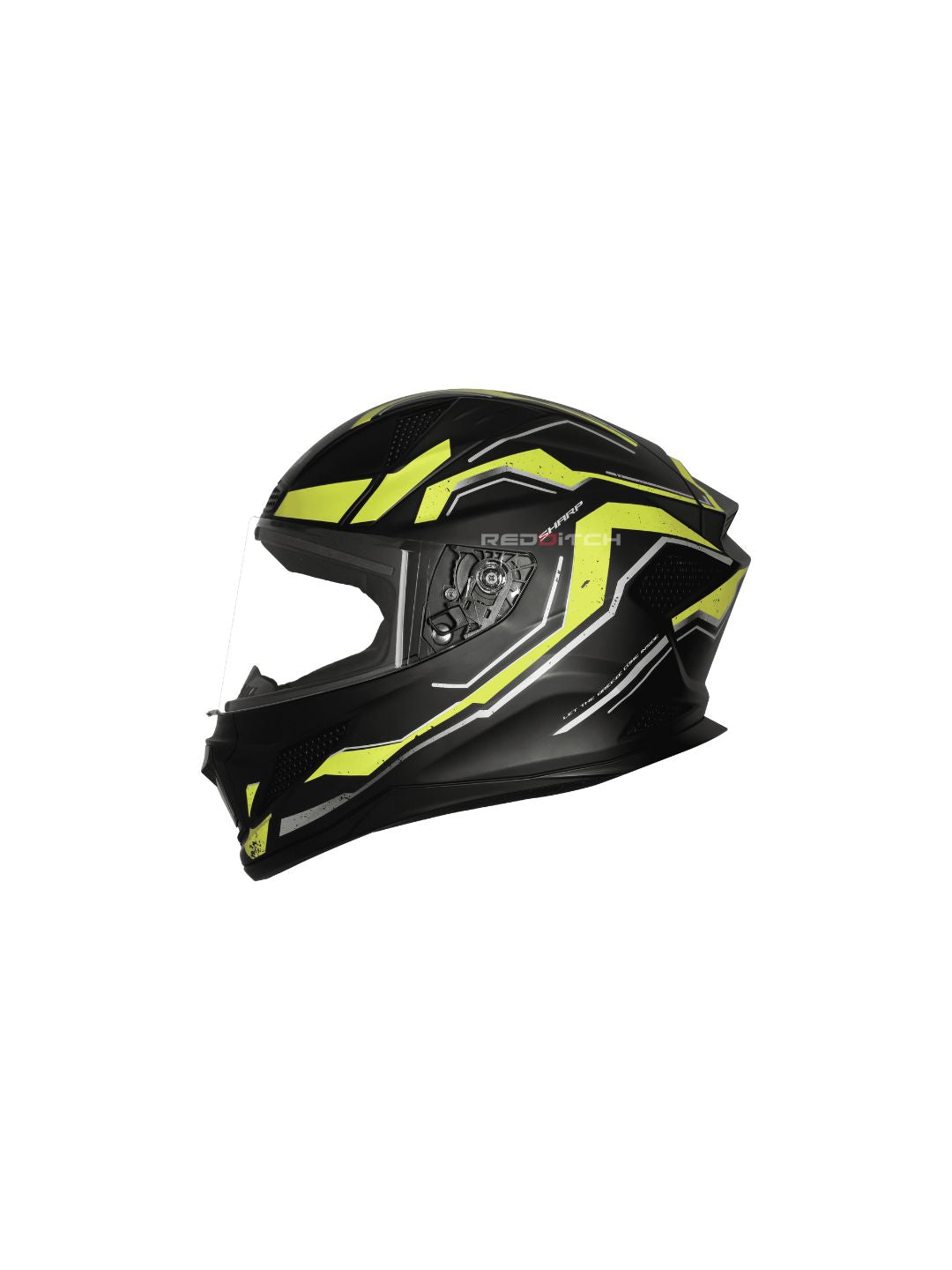 Steelbird SBH 25 Sharp Spirit Glossy Black/Neon Helmet combines safety with a sleek design, offering comfort and durability for riders.