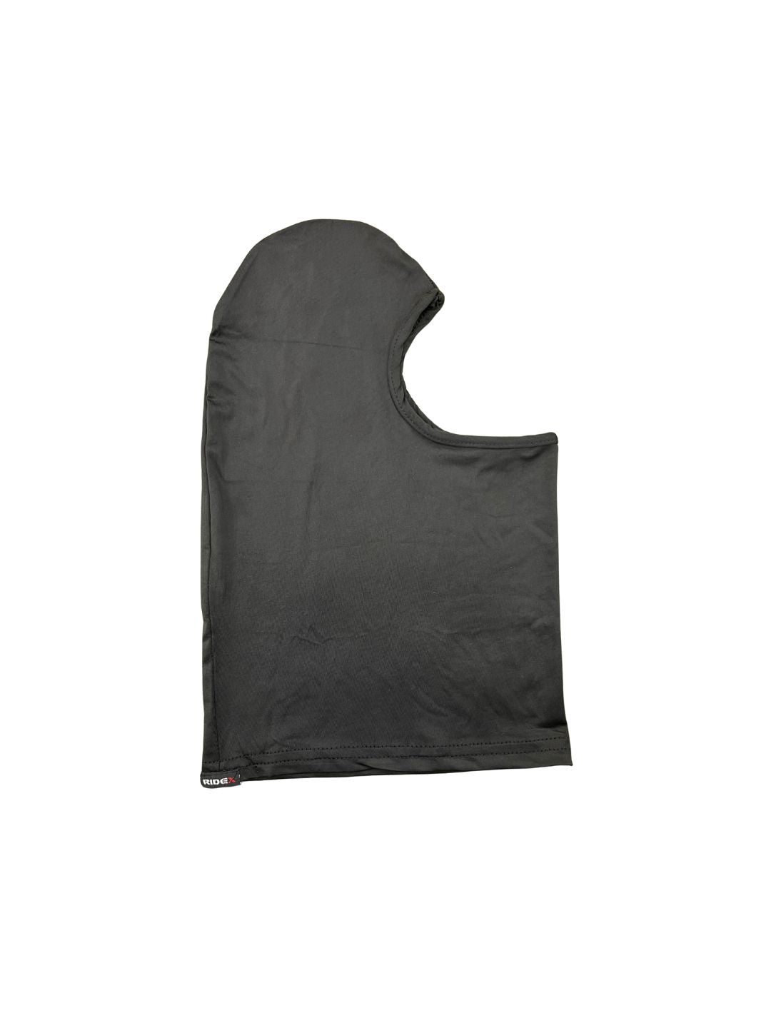 Black hooded balaclava on a white background