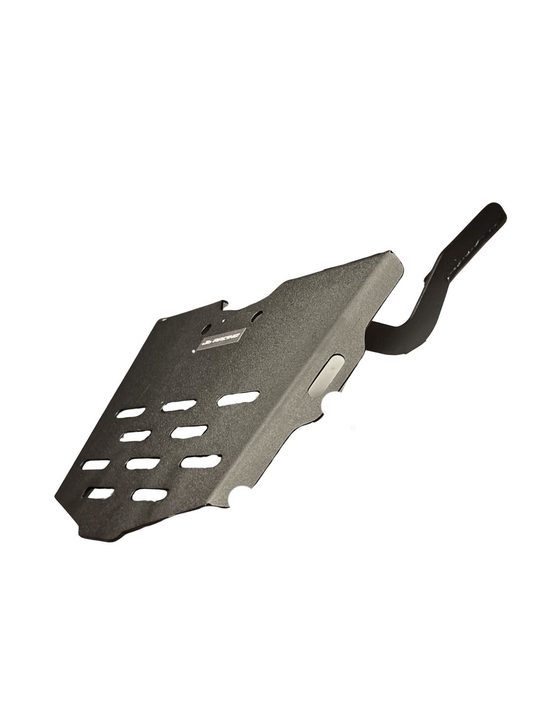 Motorcycle luggage rack on a white background