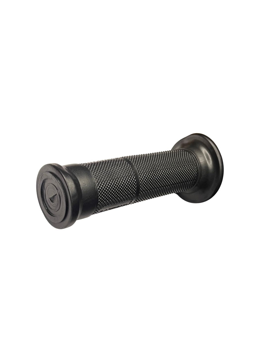 Black textured grip on a white background