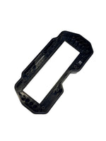 Black plastic frame on a white background