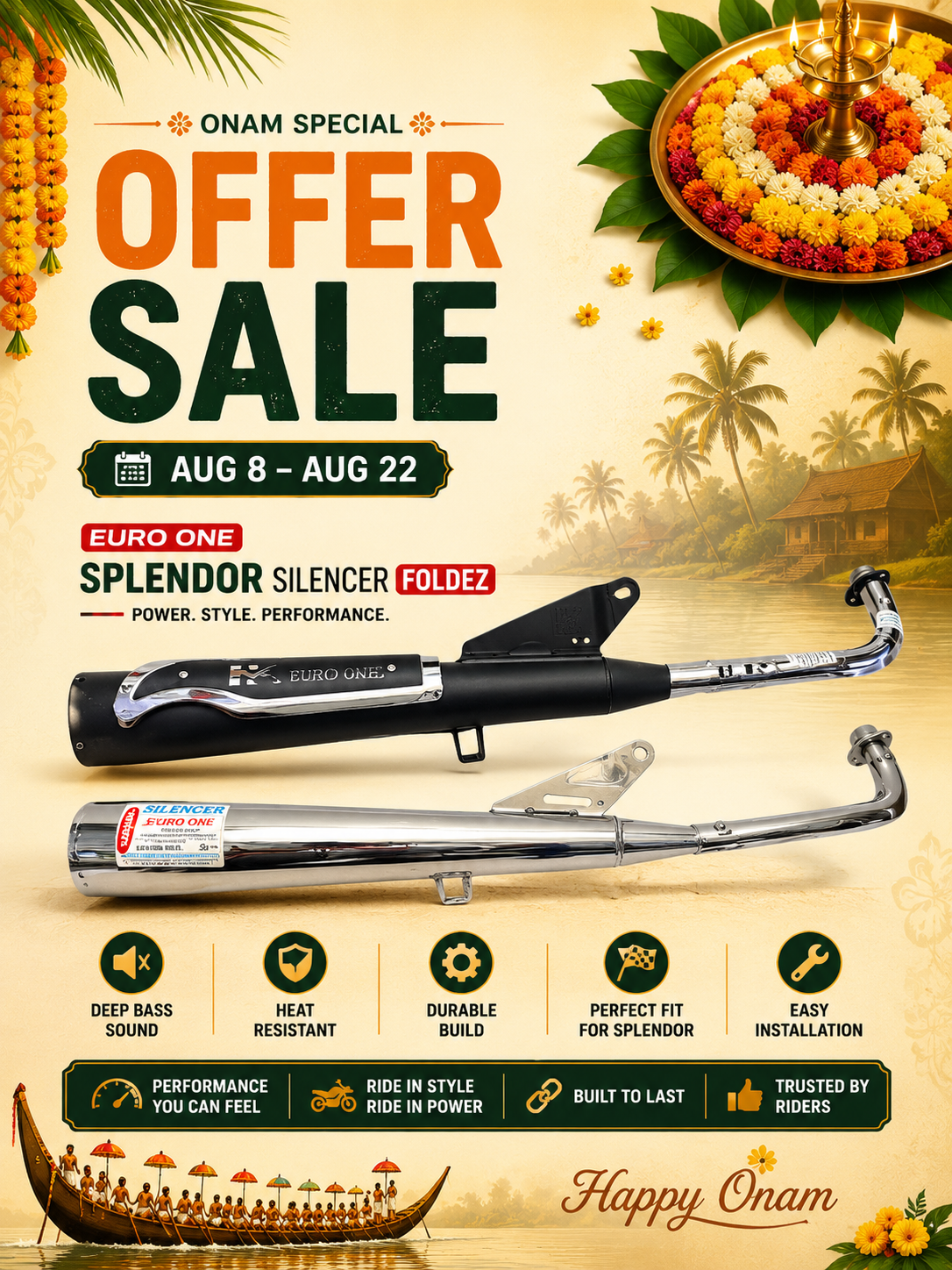 EURO ONE SPLENDOR SILENCER FOLDEZ