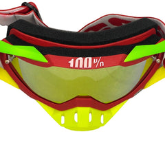 100% GOGGLES WITH NOSE YELLOW
