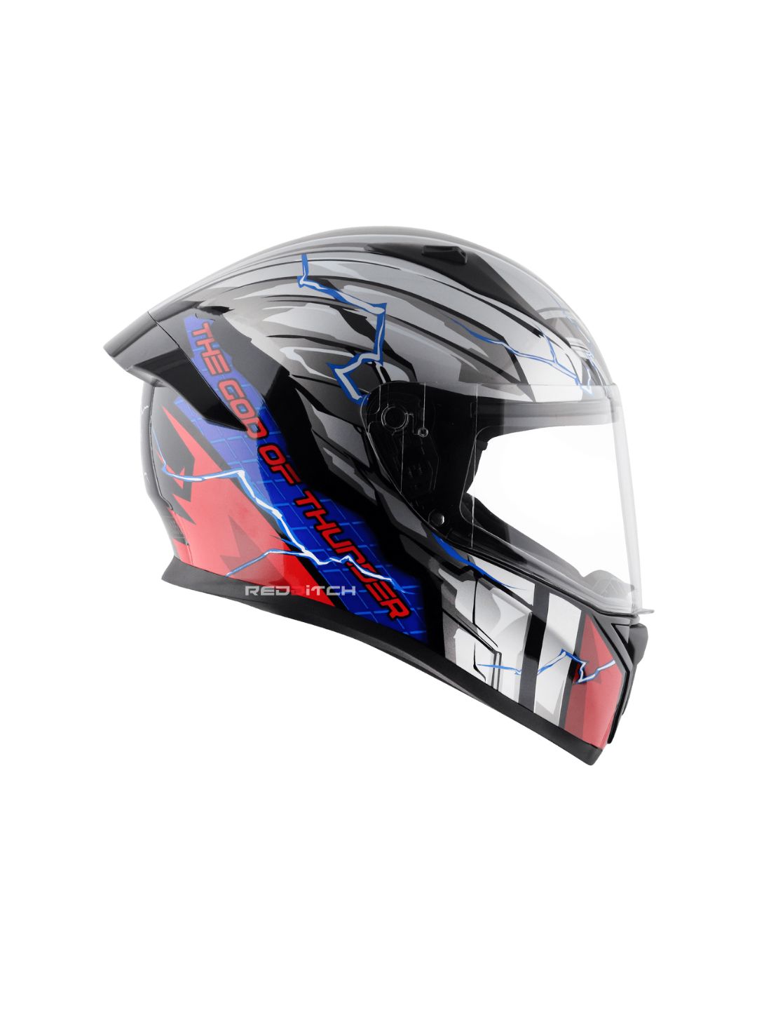 Vega Bolt Marvel Thor Edition, a compact and durable motorcycle helmet featuring iconic Thor-themed graphics, advanced safety features, and a sleek design for ultimate protection and style